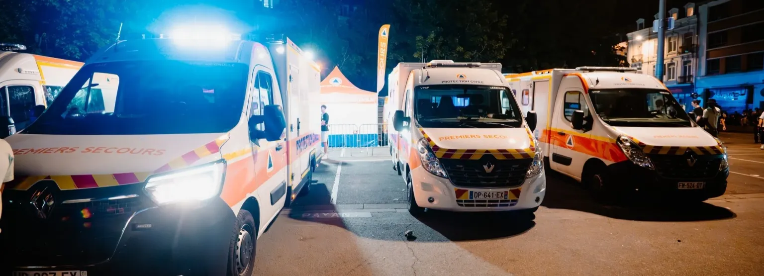 Poste de secours Protection Civile sur événement